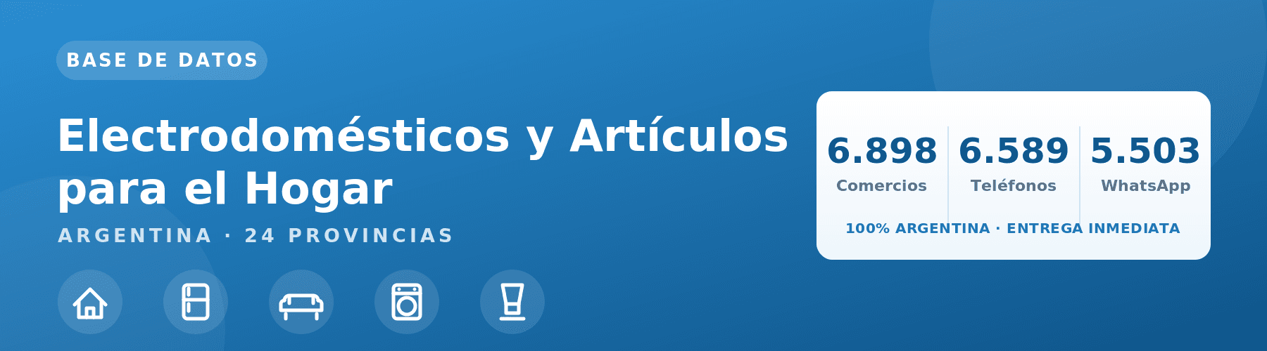Base de Electrodomésticos y Artículos para el Hogar de Argentina