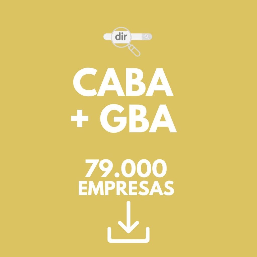 Base CABA + GBA: 79.000 empresas y negocios