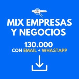 Base 130.000 Empresas con WhatsApp y Email: mix de rubros en Argentina