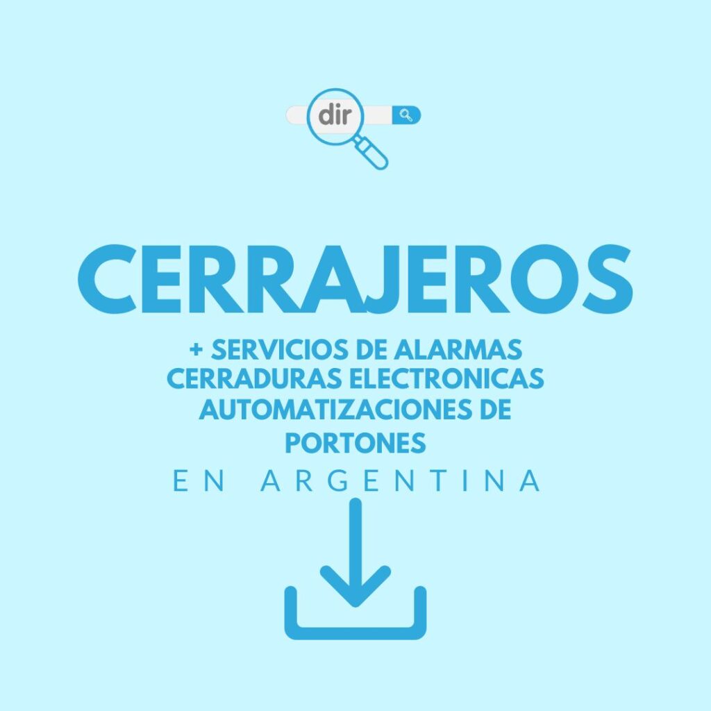 Base de Cerrajerías y Afines Argentina: 3.677 empresas con teléfono y WhatsApp