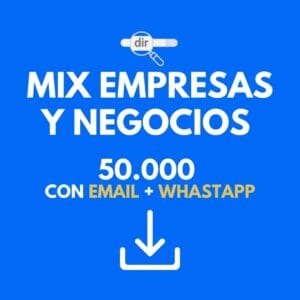 Base 50.000 Empresas con WhatsApp y Email: mix de rubros en Argentina